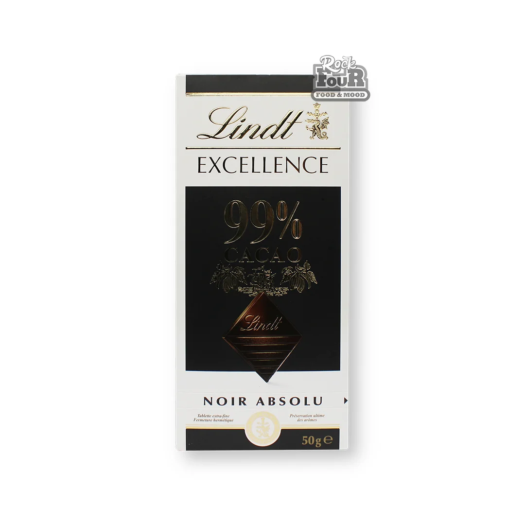 Шоколадная плитка горькая «Lindt Excellence 99% cacao» 50г